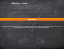 Tablet Screenshot of goldenhotel2014.com